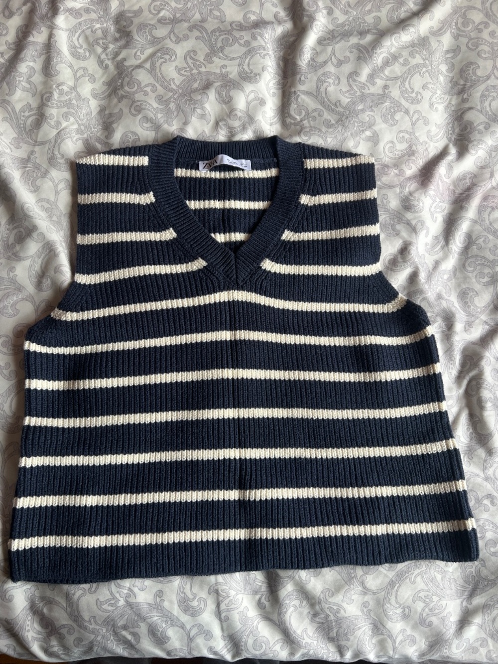 Striped sweater vest